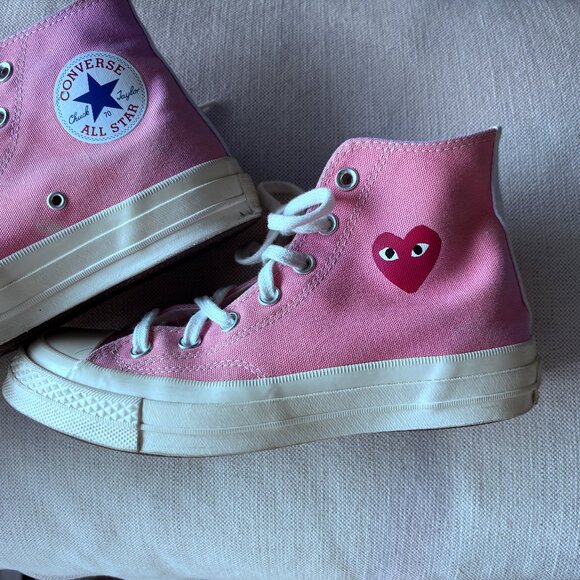 Comme des garçons x Converse Chuck 70 Heart High Top - M sz 6 - Picture 12 of 12